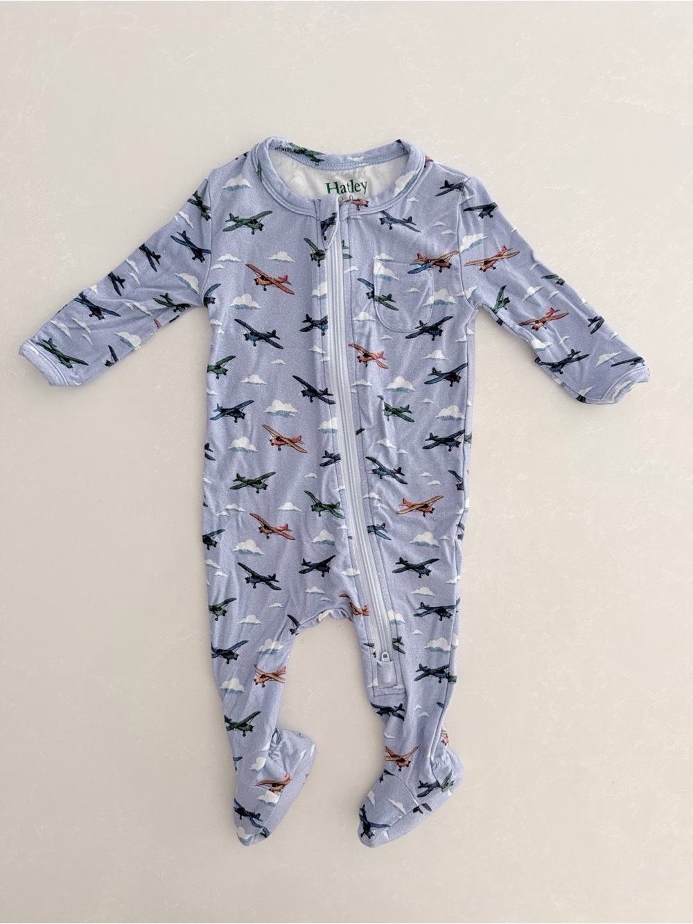 Hatley Baby Airplanes Footed Sleeper •Size NB